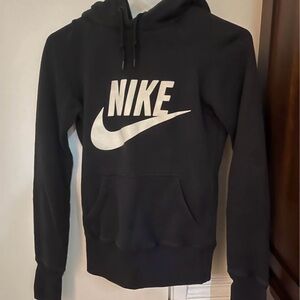Nike Charcoal Hoodie with White Logo